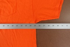 Gildan Heavy Cotton Men’s Size 2XL Bright Orange Short Sleeve Crew Neck T-Shirt