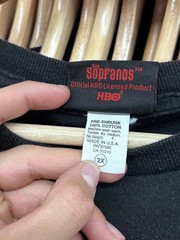 Vintage 2002 The Sopranos HBO TV Show Promo Tee Size XXL Made In USA