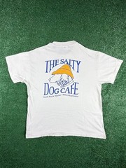 Vintage Salty Dog Cafe T Shirt Mens L Blue South Beach Hilton Head Destination