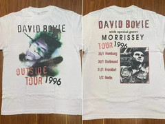 1996 David Bowie and Morrissey Outside Tour T-Shirt S-5XL