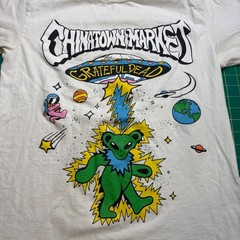 Chinatown Market Grateful Dead Alien UFO Dancing Bears T-Shirt White Mens Medium