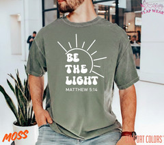 Unisex Be The Light T-Shirt, Men T shirt,Women T shirt Gift Religion Top Matthew