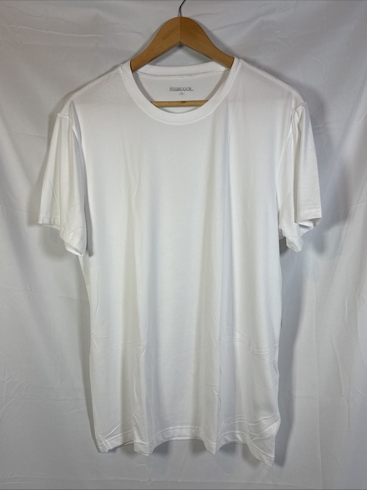 32 Degrees Men’s Heat And Cool White Tee Shirt Size Large