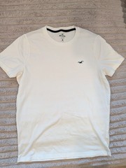 Hollister California Muscle Fit T-Shirt Men’s Medium White Short Sleeve Tee
