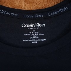 CALVIN KLEIN Shirt Mens Medium Black Pullover Crew Comfort Tee Ultra Soft Modern