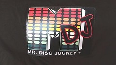 Mr. Disc Jockey LA Light Design t-shirt men sz XL black sound activated
