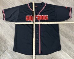 Vintage 90s The Sopranos Tony #1 Black Baseball Jersey Size XL HBO Exclusive