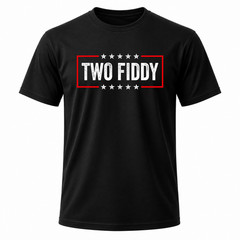 Two Fiddy America 250 Black Graphic T-Shirt