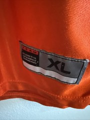 Vintage Y2K Nike Team Sports Snap front Warm Up Jersey Orange Men’s XL