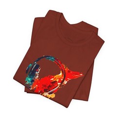 Premium T-SHIRT Maroon Blend Perfect for Music Lovers, Casual Wear, by Crox