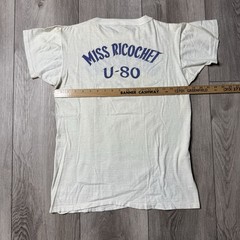 VTG 50s 60s Hydroplane Boat Racing Detroit MI Ricky’s T Shirt Miss Ricochet U-80