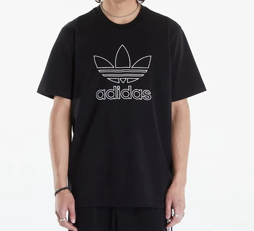 ADIDAS ORIGINALS MENS OUTLINE TREFOIL TEE SHIRT Embroidered #IU2347 2XL NWT