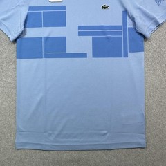 Lacoste Sport x Novak Djokovic Shirt Mens Small Blue Tennis Ultra Dry UPF 50 Tee