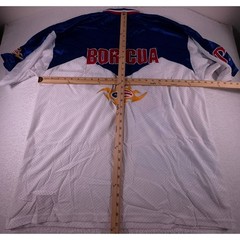 Puerto Rico Utopia Jersey Shirt V Neck Mens XL White Embroidered Y2K VTG NWT