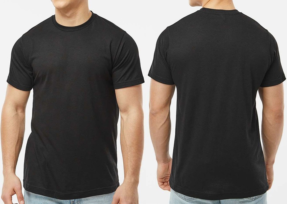 Mens Soft Blended T-Shirt Moisture Management Minimzed Shrinkage Tee XS-4X NEW!