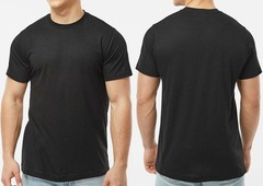 Mens Soft Blended T-Shirt Moisture Management Minimzed Shrinkage Tee XS-4X NEW!