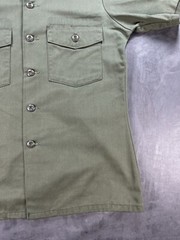OD Green Button Up 15.5 x 31 US ARMY Vietnam Era 8405-00-015-0005 Shirt No Patch