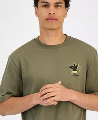 Hugo Boss Men’s Nagulop Logo Graphic Cotton T-Shirt Green-Small