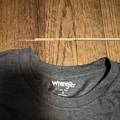 Wrangler Men’s Gray Graphic Logo Cotton Crew Neck Short Sleeve T-Shirt Size M