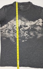 American Eagle Outfitters men Classic Fit M short sleeve t-shirt grey mountain