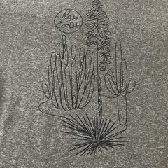 rei co-op Men’s Large Heather Green Graphic Cactus Tee Performance Shirt