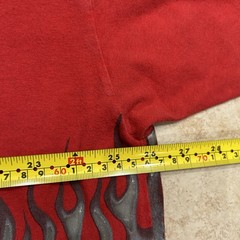 Vintage 90s JNCO Flame Skull Shirt Sz XXL Wrap Around All Over AOP SKATE Grunge