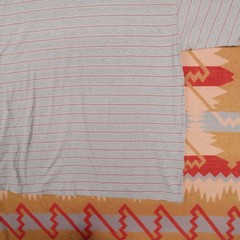 Vintage Otto Men’s XL Gray Single Stitch 90s Grunge Skate T-Shirt Blank Stripe
