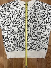 Keith Haring Black And White Pop Art All Over Print H & M Oversized Fit – Medium