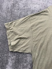 Vintage Rothco T Shirt Mens 3XL Olive Green Skull Crossbones Black Ink Design