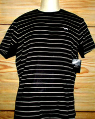MENS RVCA PERFORMANCE BLACK T-SHIRT SIZE L