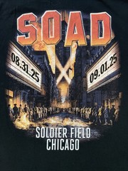 System Of A Down Chicago Soldier Field Concert T-shirt Size L