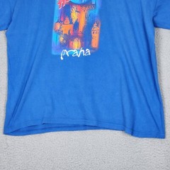 PLANET HOLLYWOOD T-Shirt Mens XL Blue Praha Prague Czech Republic VINTAGE