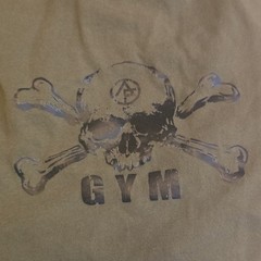 Attifit Men’s XL Green Skull Punisher Graphic Crew Neck Cotton T-Shirt, green