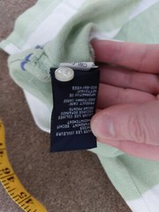 TOMMY HILFIGER XL XG GREEN WHITE BLUE POLO SHIRT VERY GOOD USED CONDITION