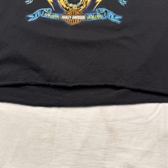 Harley-Davidson Shirt Mens Large Black Skull Scorpion Chandler AZ Pinup Cropped