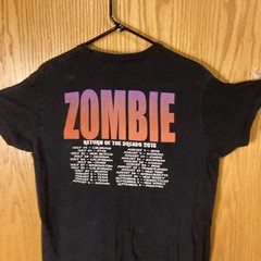 Rob Zombie Double Sided Concert Shirt Black Xl 2016 23 X27 Tag Gone