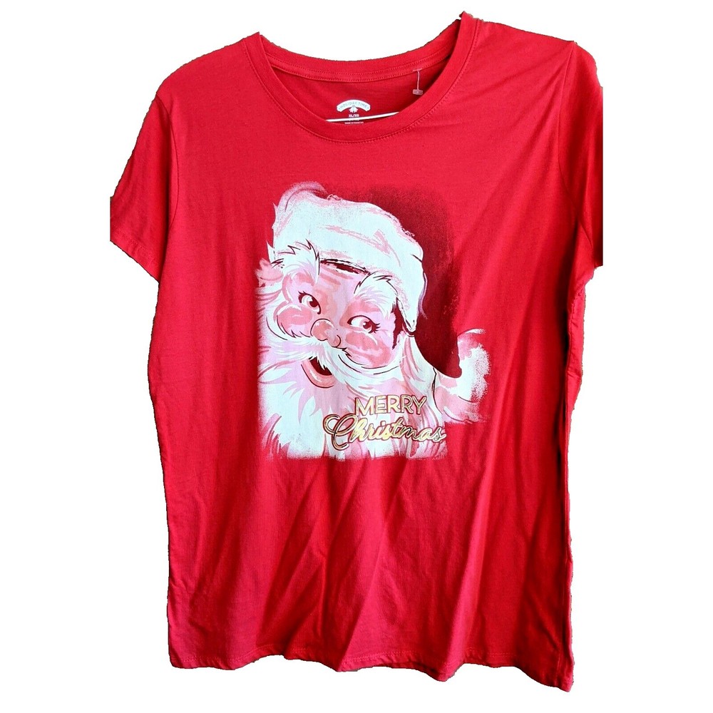 New Christmas T-Shirt Unisex XL Vintage Retro Style Santa Clause Classic Holiday