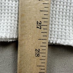 Vintage Thermal Shirt Mens Medium White Waffle Knit Long Johns Base Layer 80s