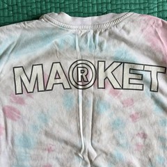 Market Shirt Mens Small White Red Tie Dye Graphic Streetwear Tee World Pakistan