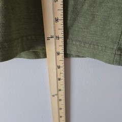 Homage Mens Long Sleeve Crewneck T-Shirt Olive Green Tri-Blend Made in USA Large