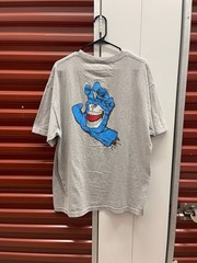 Ron Engush Santa Cruz Screaming Hand Graphic T-Shirt Heather Grey