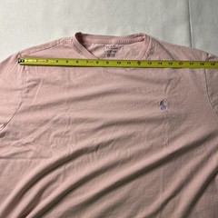 Polo Ralph Lauren Men’s Pink t-shirt Light Purple Horse Size XL 100% Cotton