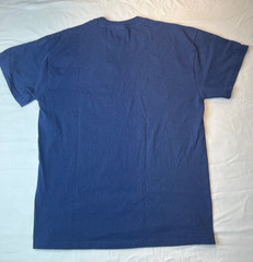 Soffe Navy Blue Short Sleeve BLANK T-Shirt – Cotton – Large – Made in USA
