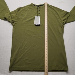 Public Rec Mens Henley Shirt Go To Large Slim Green Performance Academia Preppy