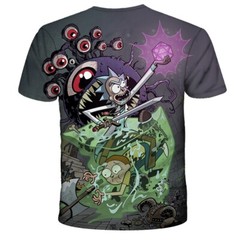Funny Rick & Morty T-Shirt Double-Sided Unisex Adult Size Large Medium Small