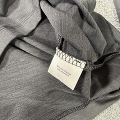 Peter Millar Aurora Shirt Mens Small Grey Performance Long Sleeve Golf UPF 50
