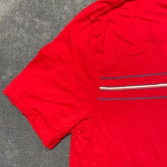 ​Tommy Hilfiger T Shirt Mens XL Red Spellout Logo Stretch Crew Neck Summer Tee