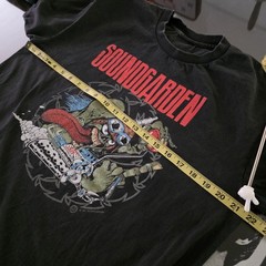 Soundgarden Badmotorfinger 1991 Tour Print Tshirt Faded Black L