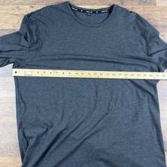 Public Rec Shirt Mens 2XL Long Sleeve Stretch Dark Gray Athleisure Pima Cotton
