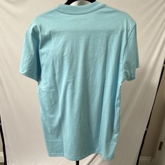 Astro Boy Flower Embroidered Light Blue Short Sleeve T-Shirt M